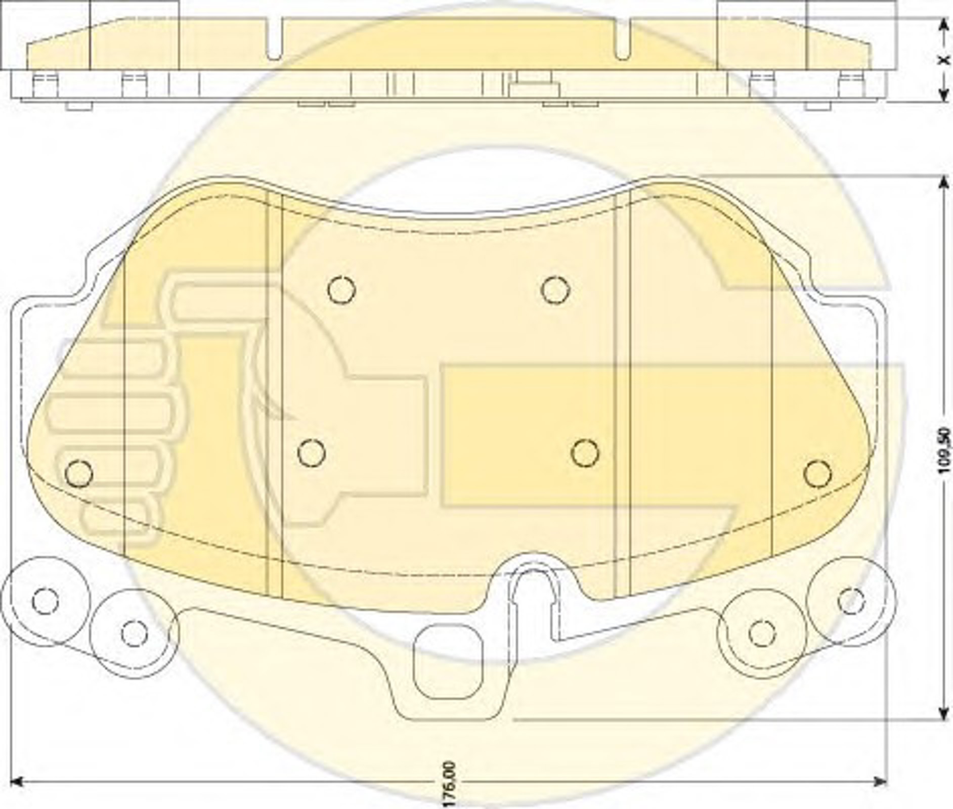 Колодки тормозные дисковые GIRLING 6117649