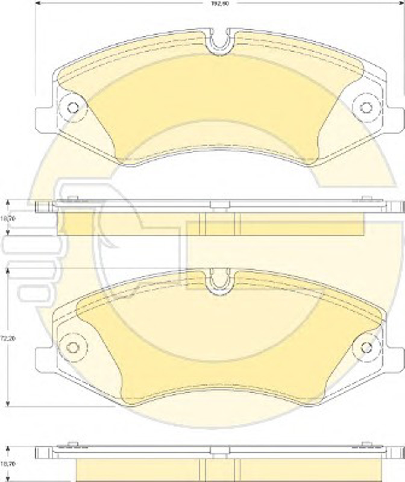 Колодки тормозные дисковые GIRLING 6118251