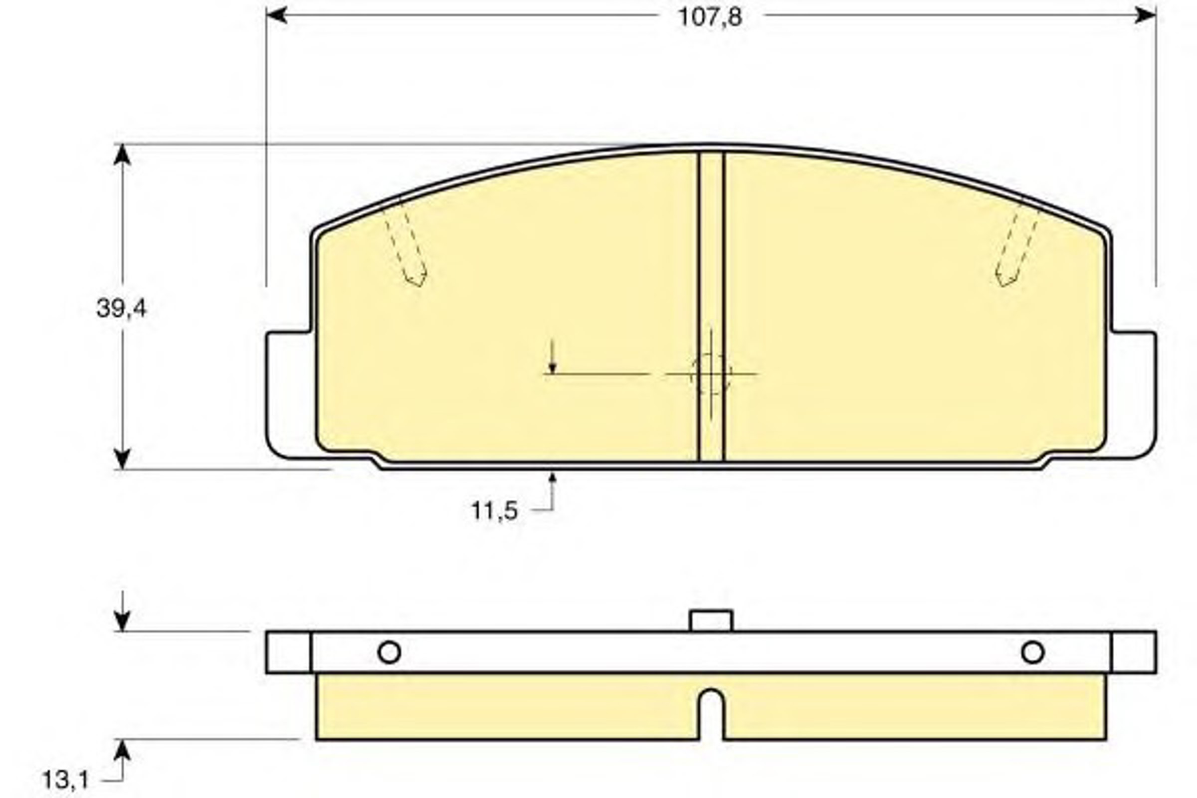 Колодки тормозные дисковые комплект GIRLING 6130889