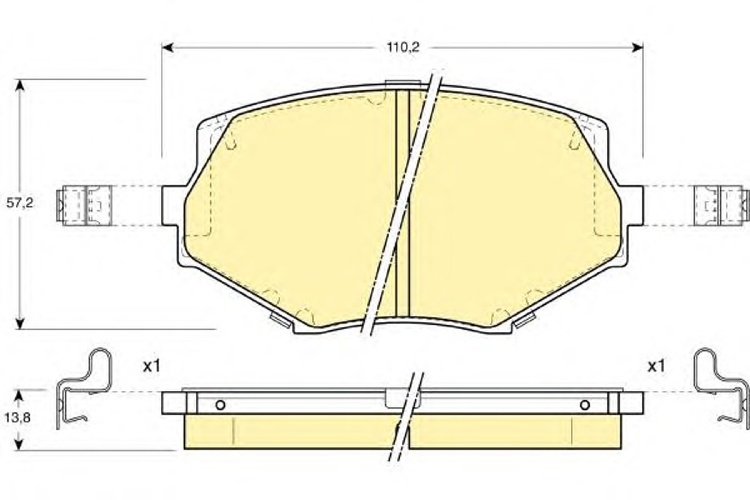 6131039 GIRLING Колодки тормозные дисковые