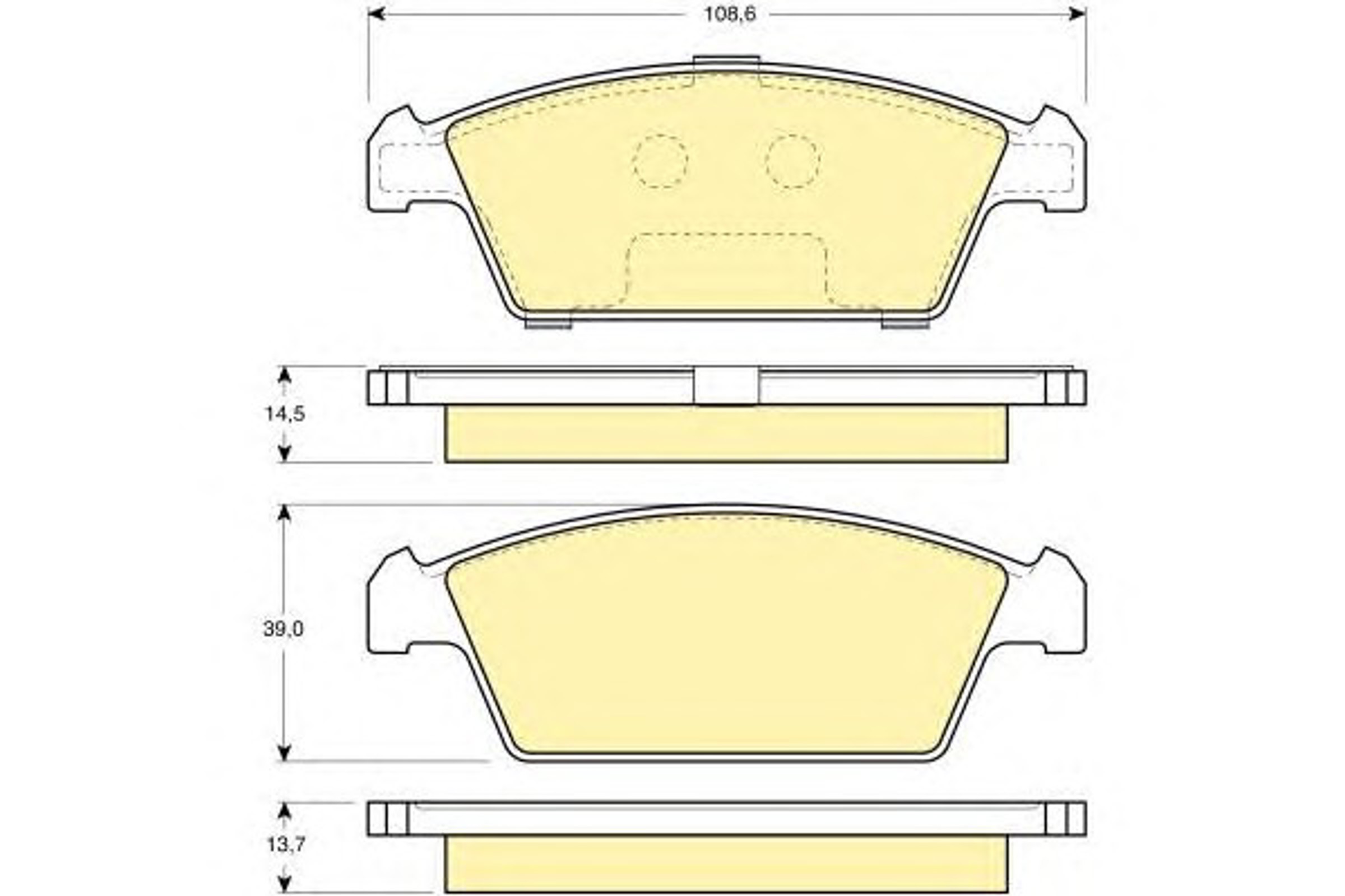 6131089 GIRLING Колодки тормозные дисковые