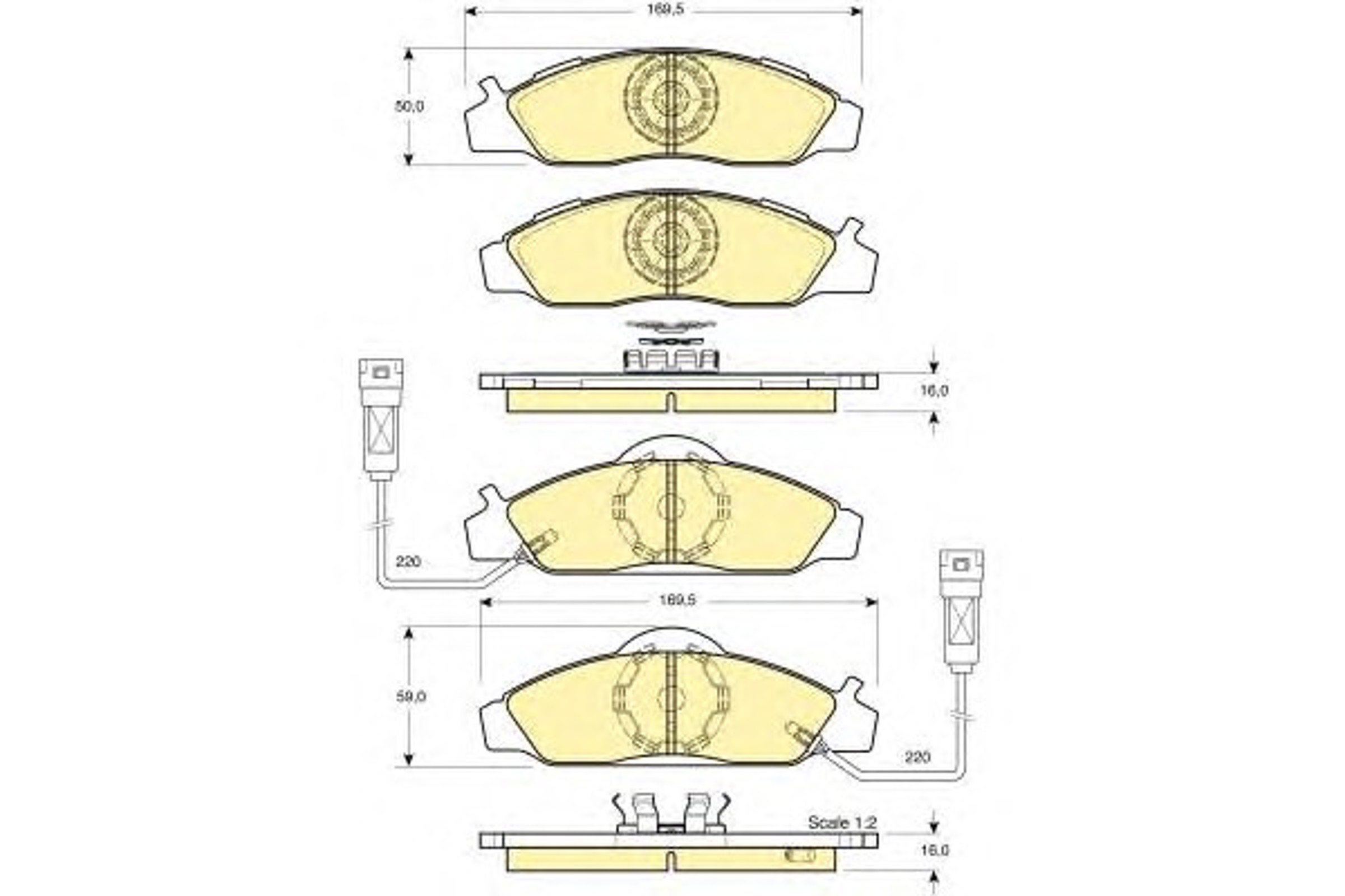 6131341 GIRLING Колодки тормозные дисковые