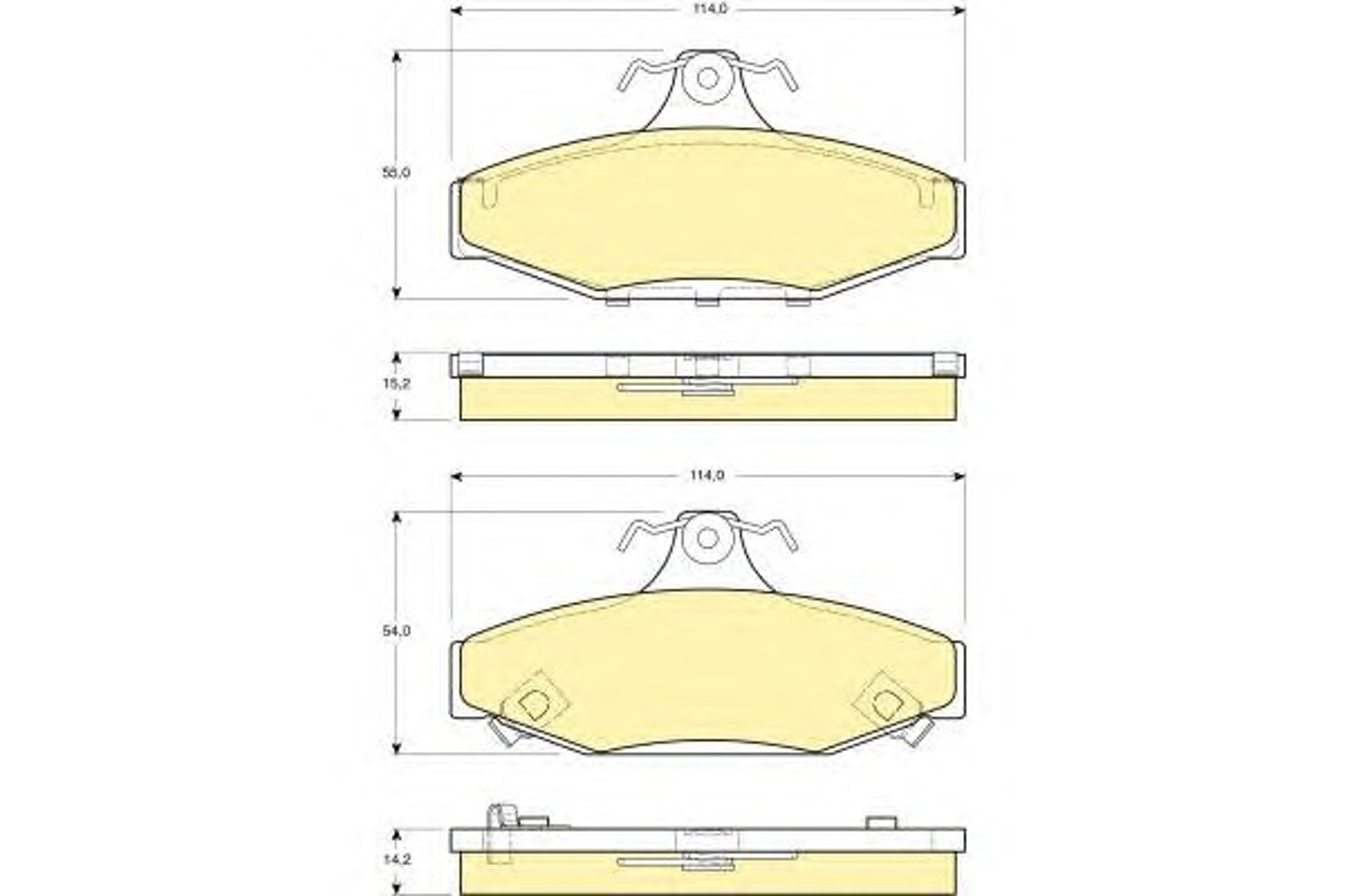 Колодки тормозные дисковые GIRLING 6131351