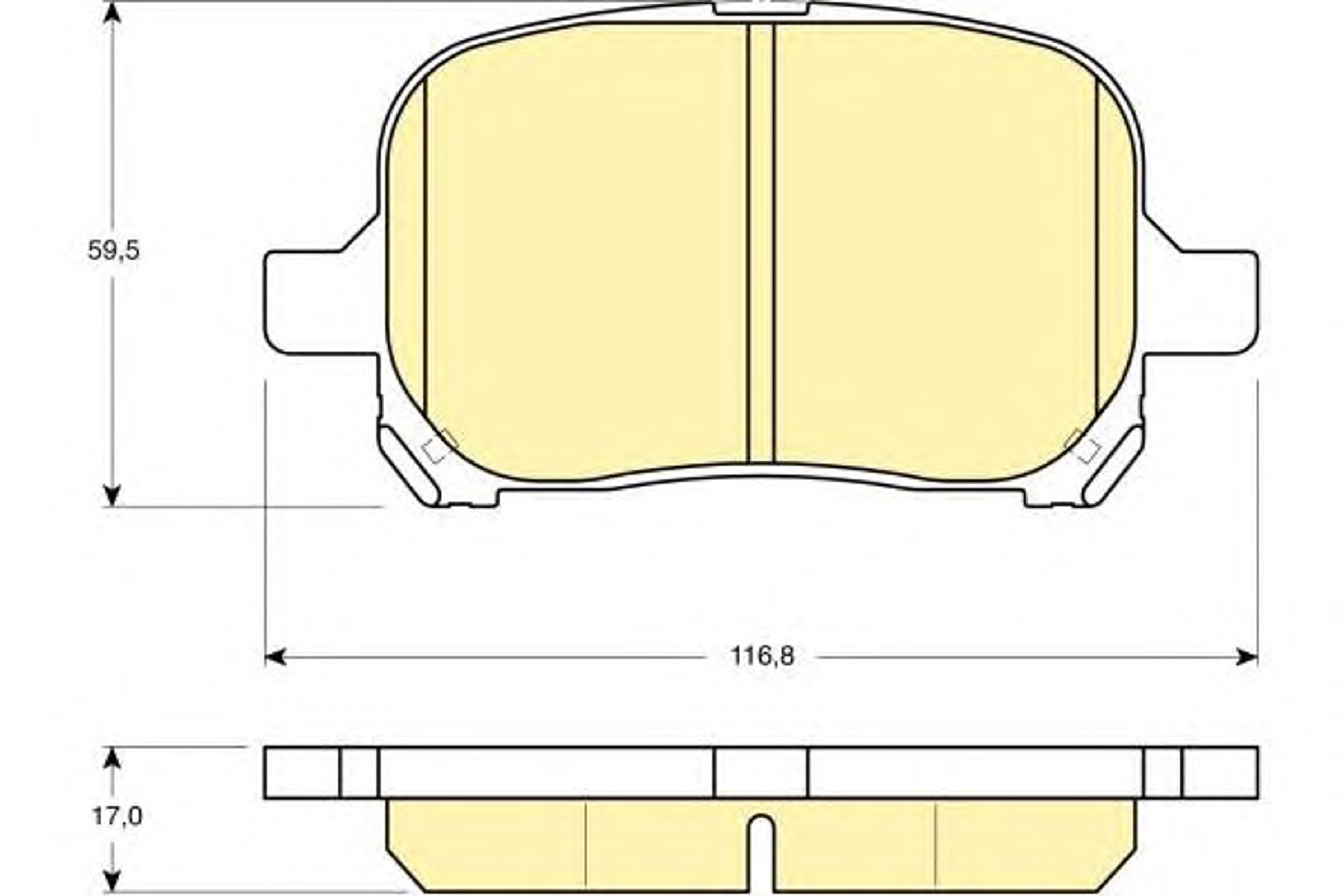 Колодки тормозные дисковые GIRLING 6131529
