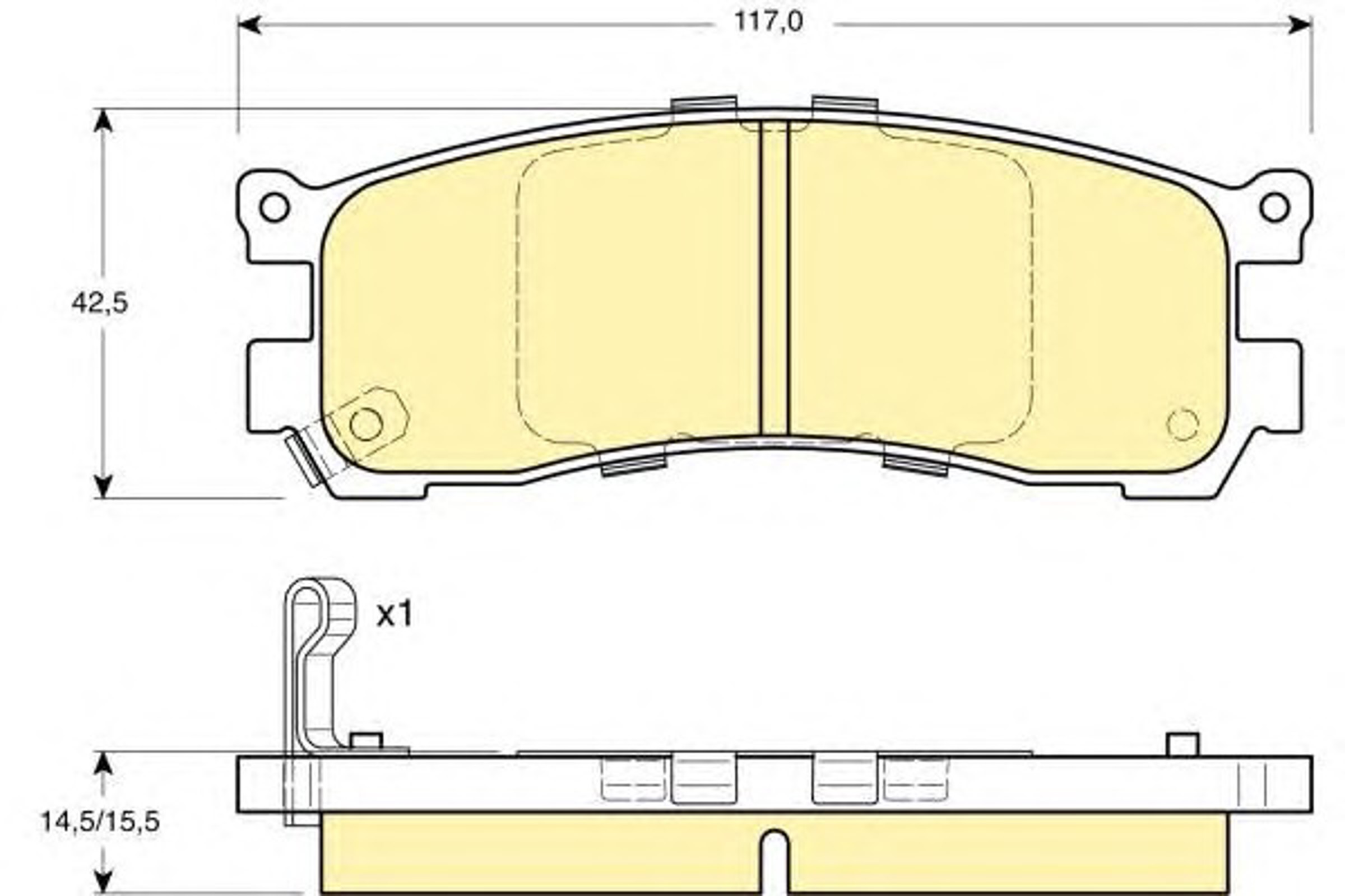 Колодки тормозные дисковые GIRLING 6131799