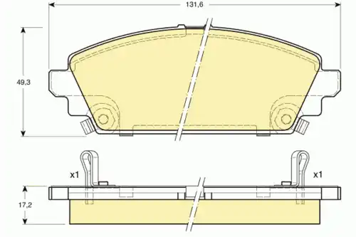 Тормозные колодки GIRLING 6131891