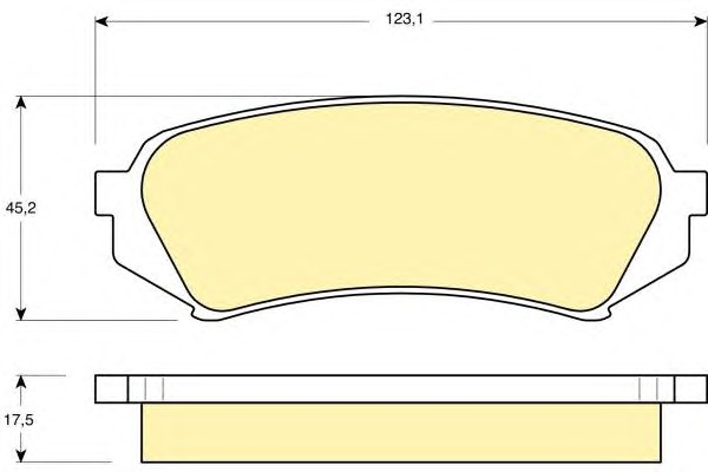 Колодки тормозные дисковые комплект GIRLING 6131989