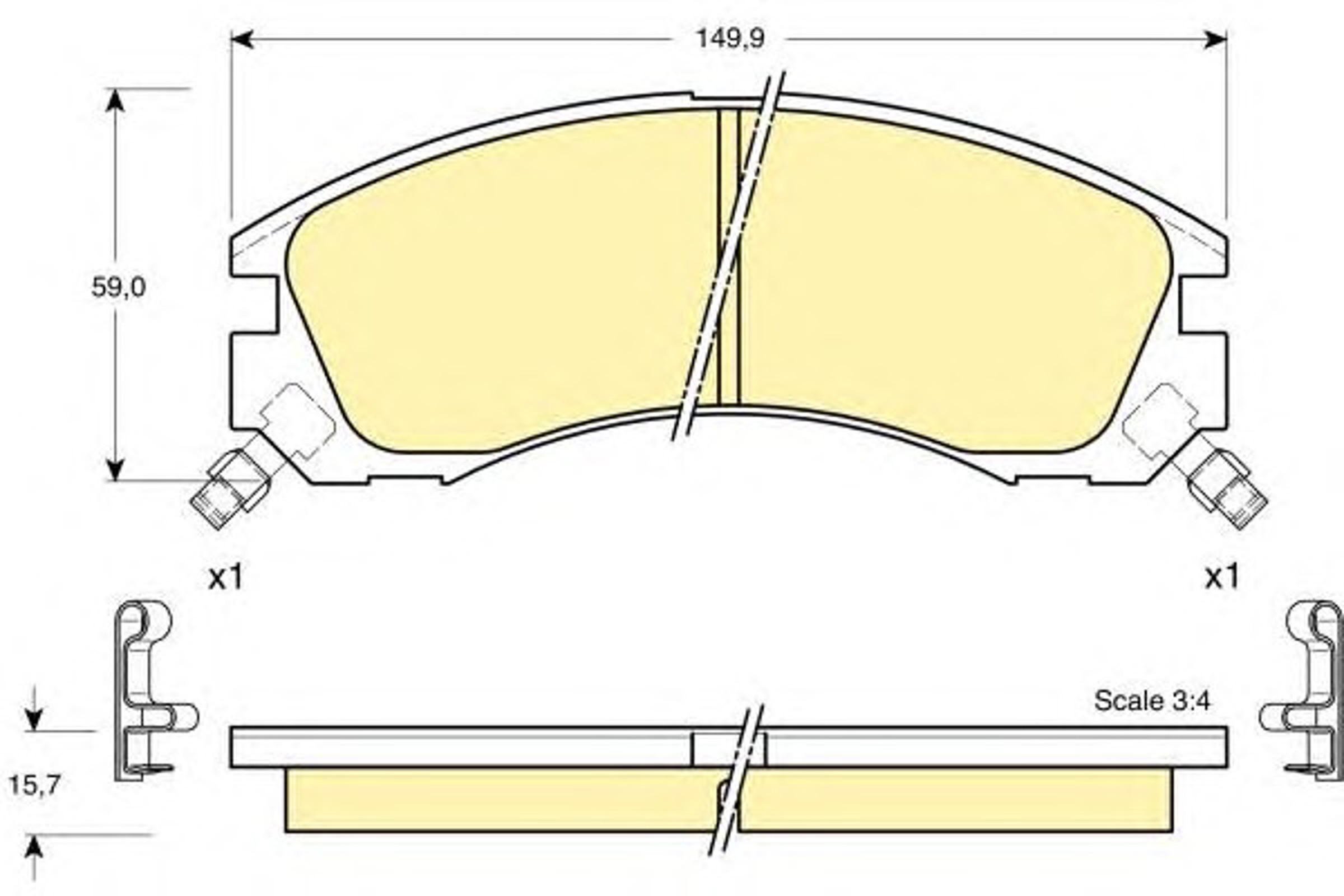 Колодки тормозные дисковые GIRLING 6132009