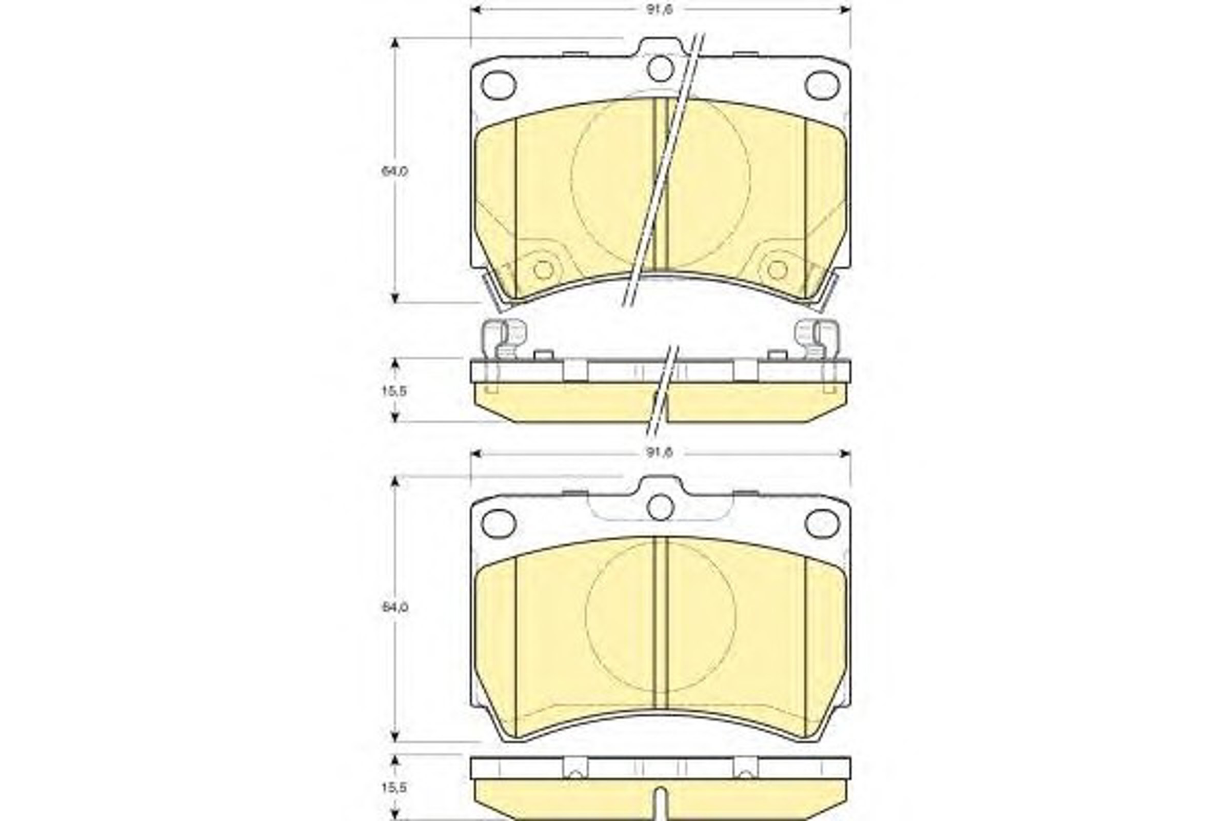 6132069 GIRLING Колодки тормозные дисковые