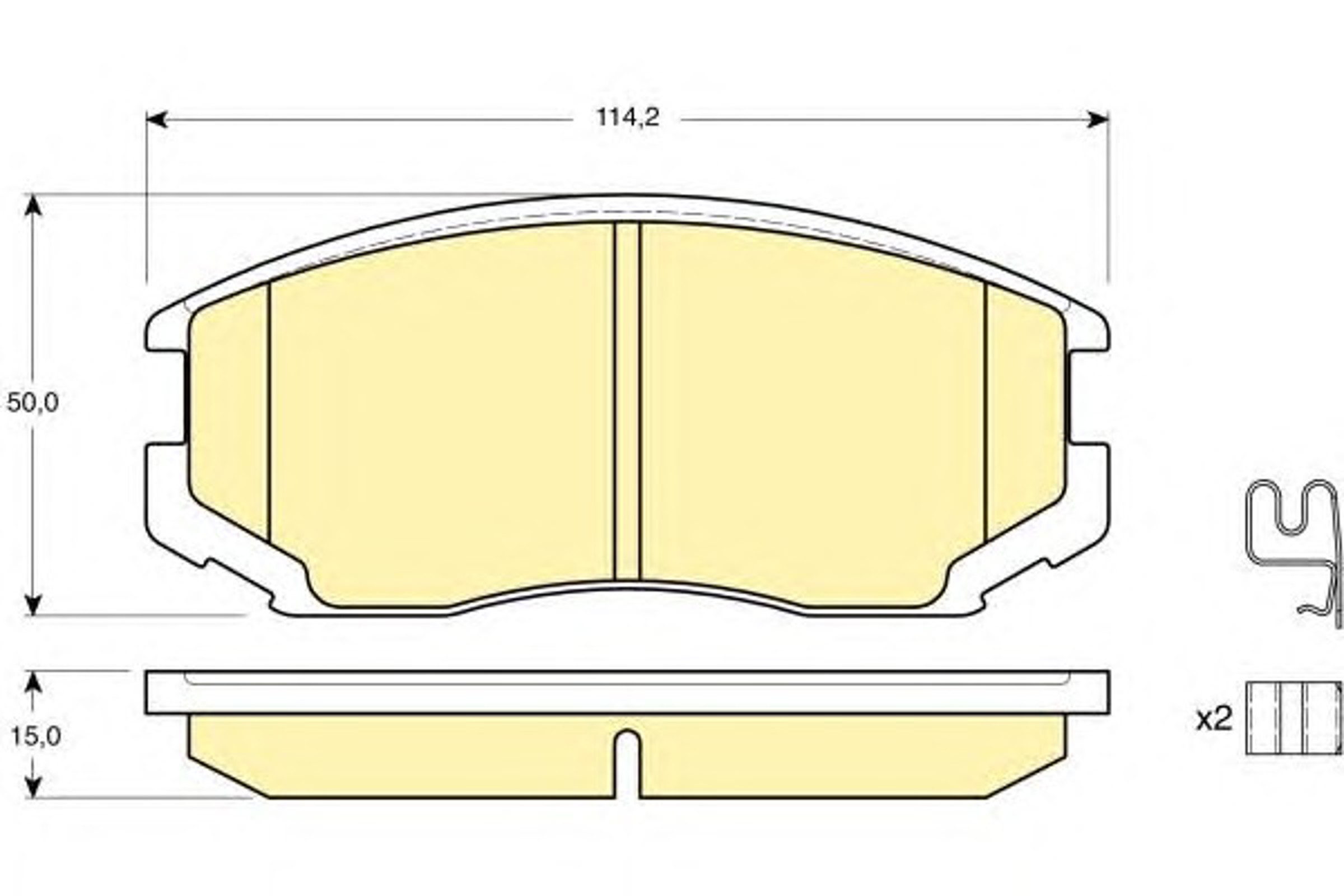 Колодки тормозные дисковые GIRLING 6132149