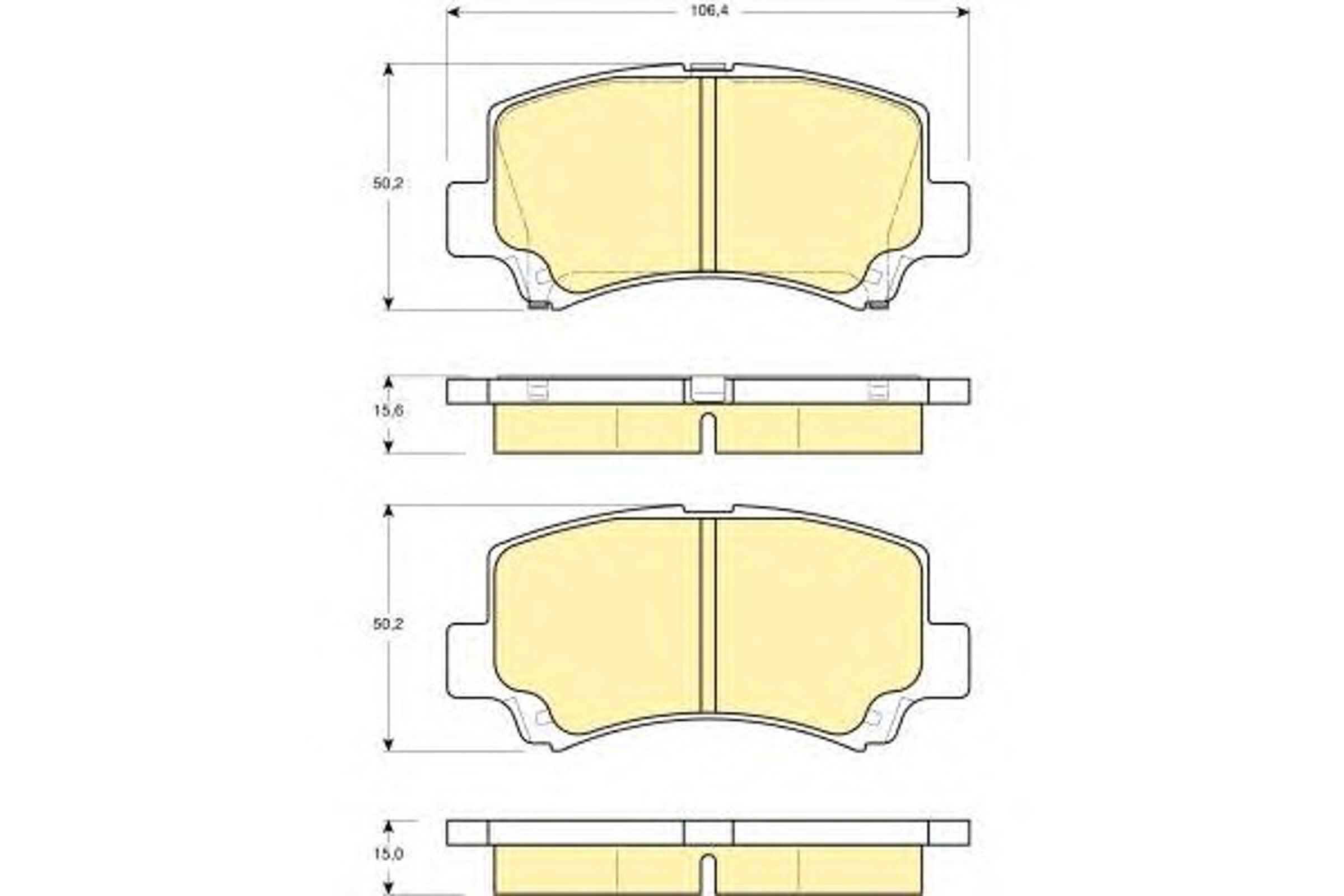 Колодки тормозные дисковые GIRLING 6132219