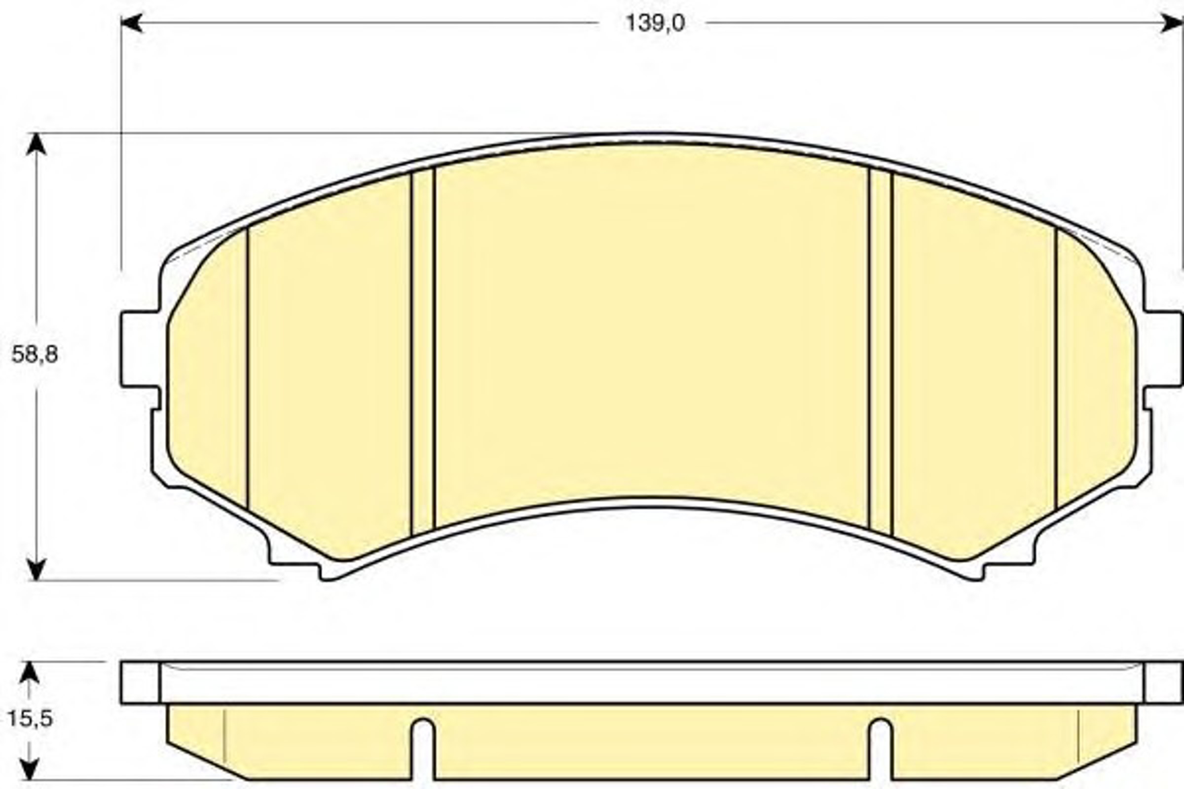Колодки тормозные дисковые комплект GIRLING 6132469