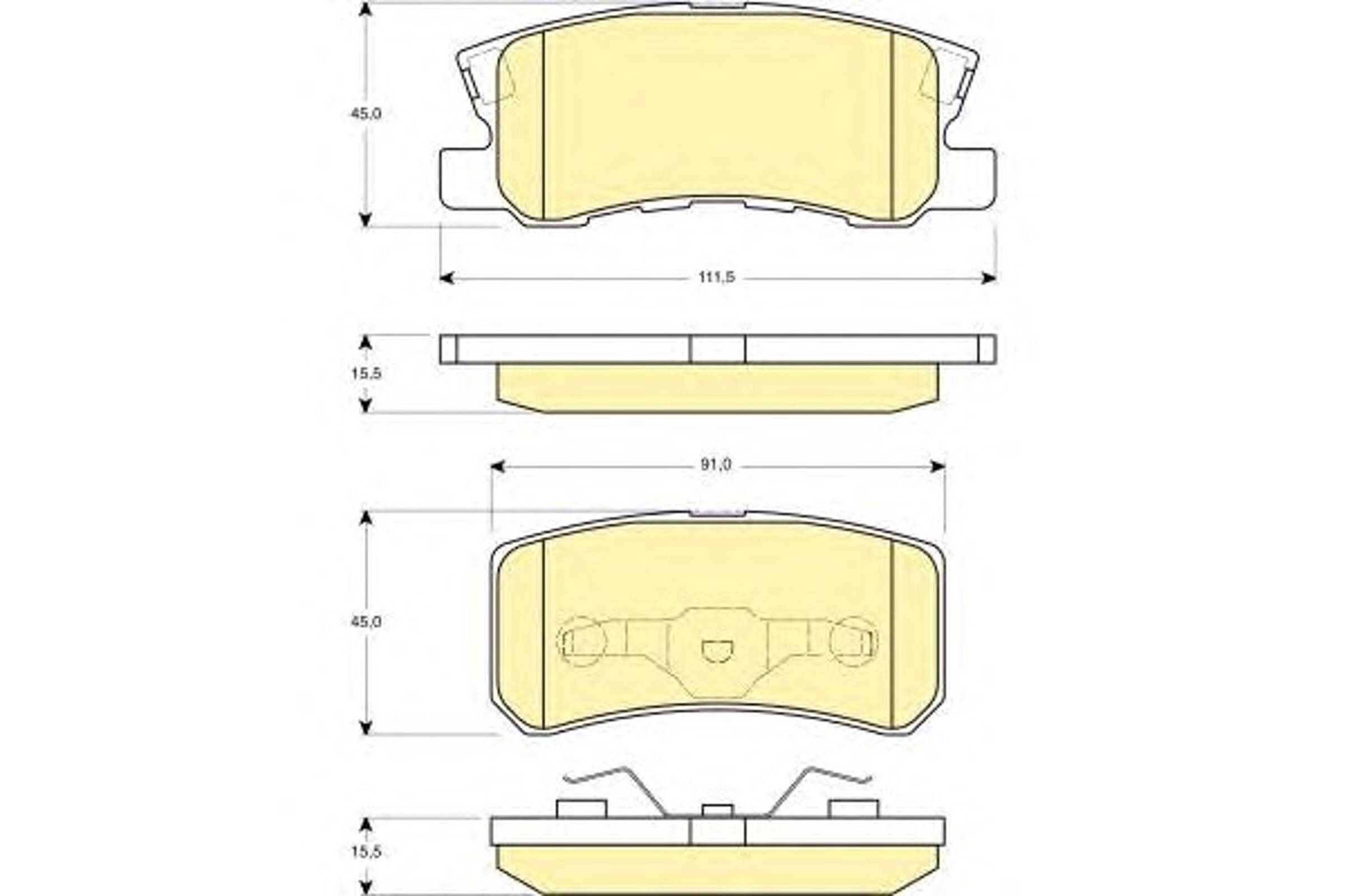 6132479 GIRLING Колодки тормозные дисковые