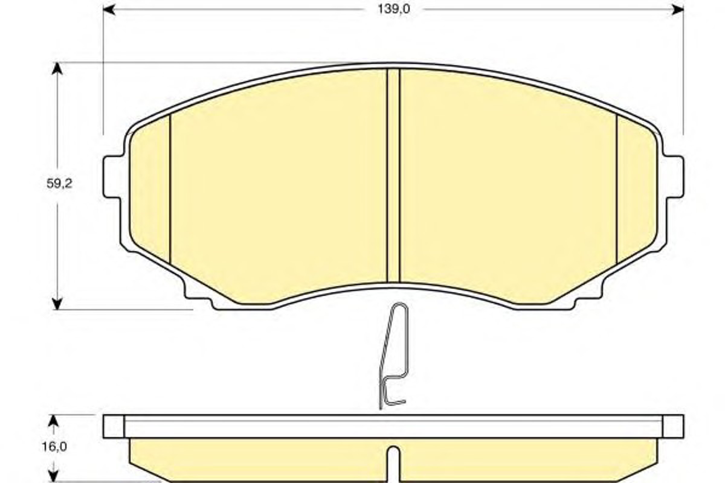 Колодки тормозные дисковые GIRLING 6132559