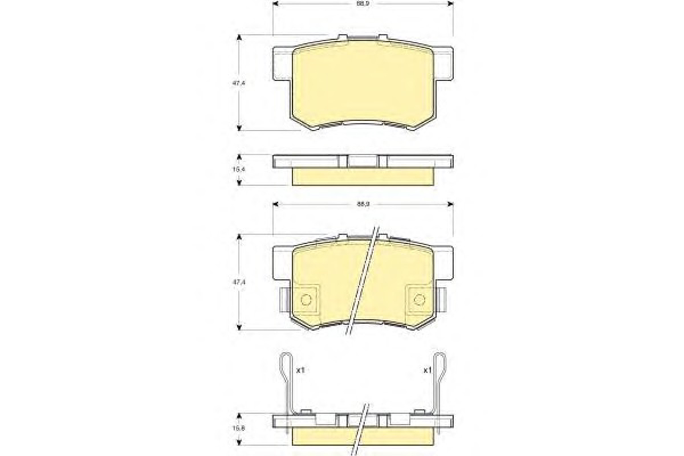Колодки тормозные дисковые GIRLING 6132699