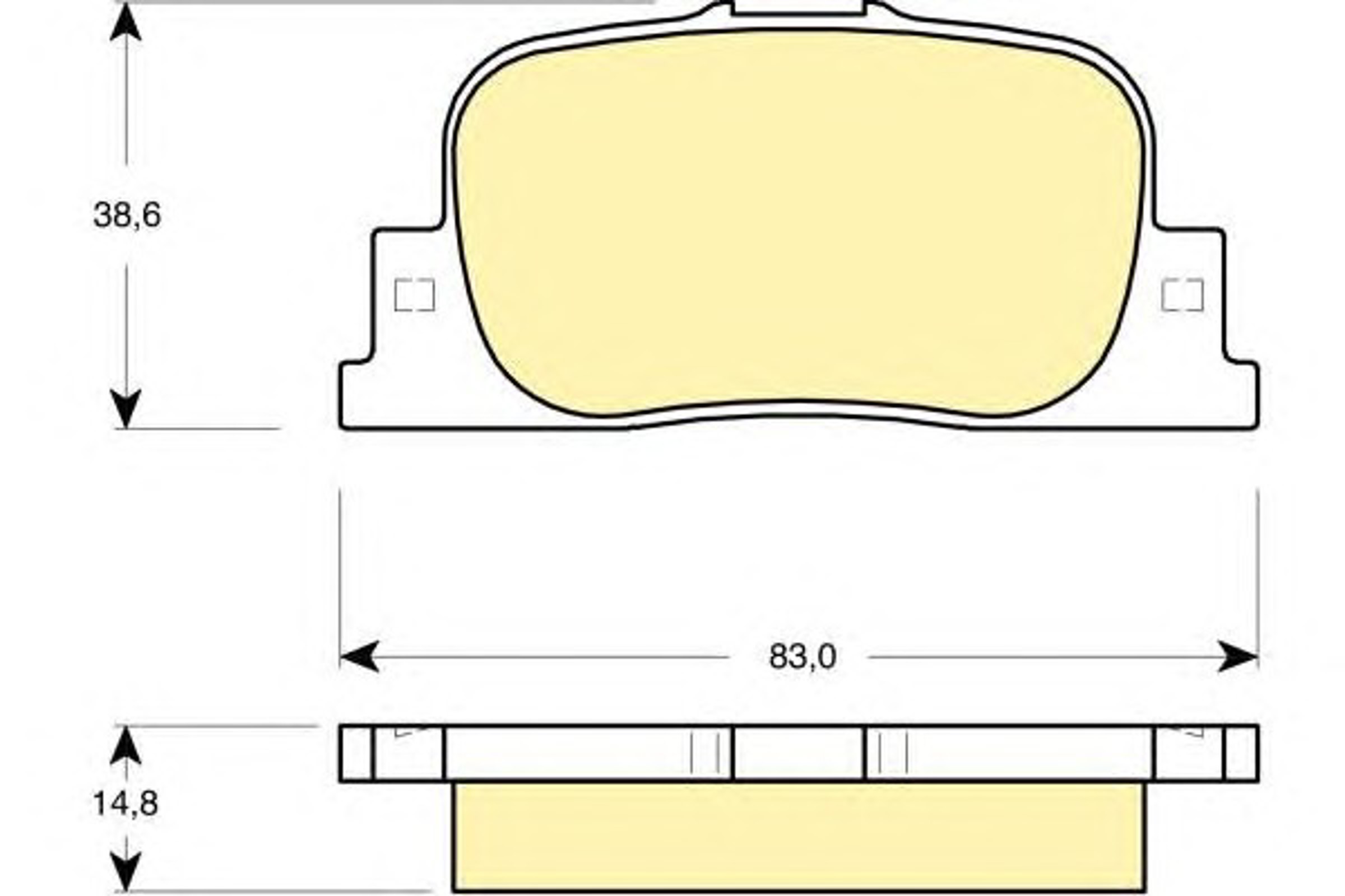 Комплект тормозных колодок дисковый тормоз GIRLING 6132789