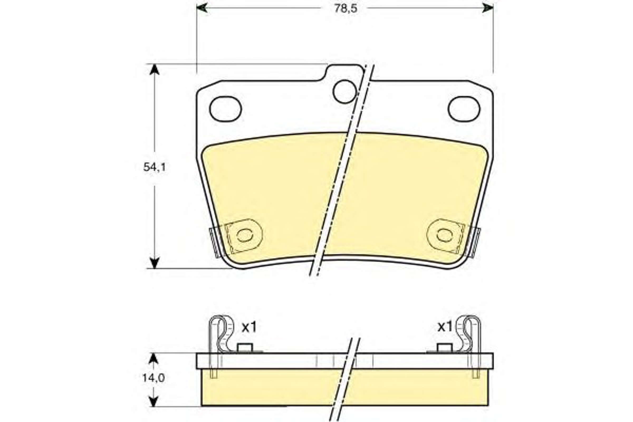 Колодки тормозные дисковые комплект GIRLING 6132799