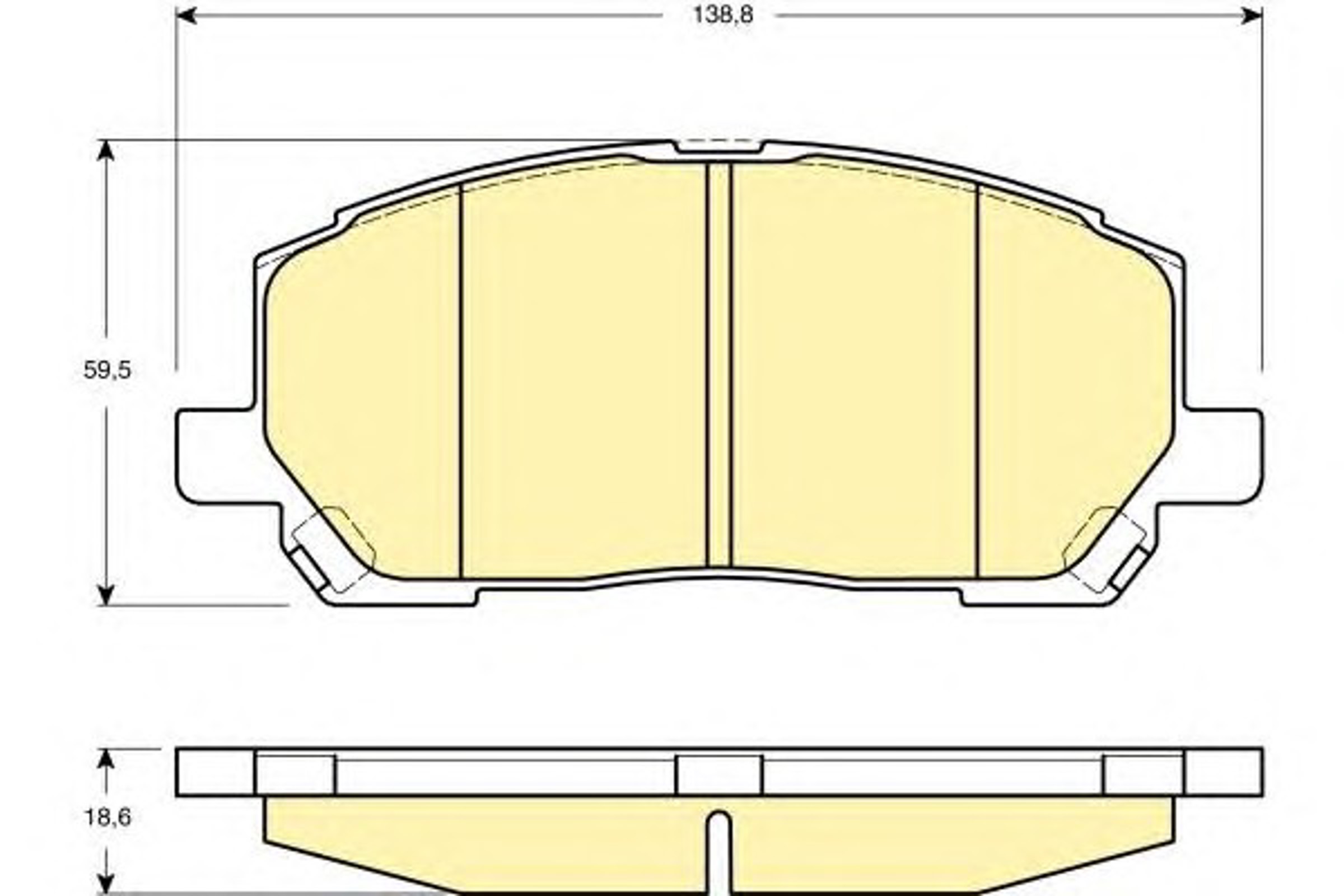 Колодки тормозные дисковые GIRLING 6132869