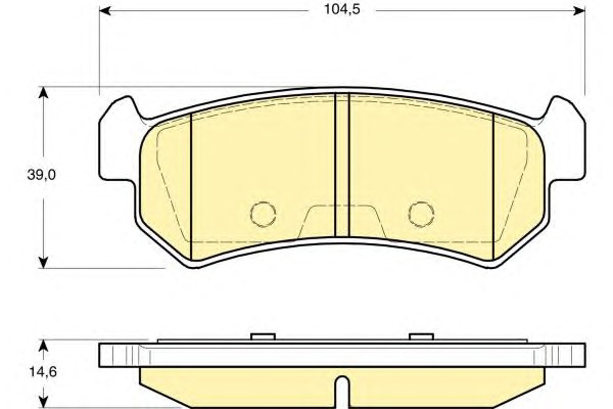 Колодки тормозные дисковые комплект GIRLING 6133489