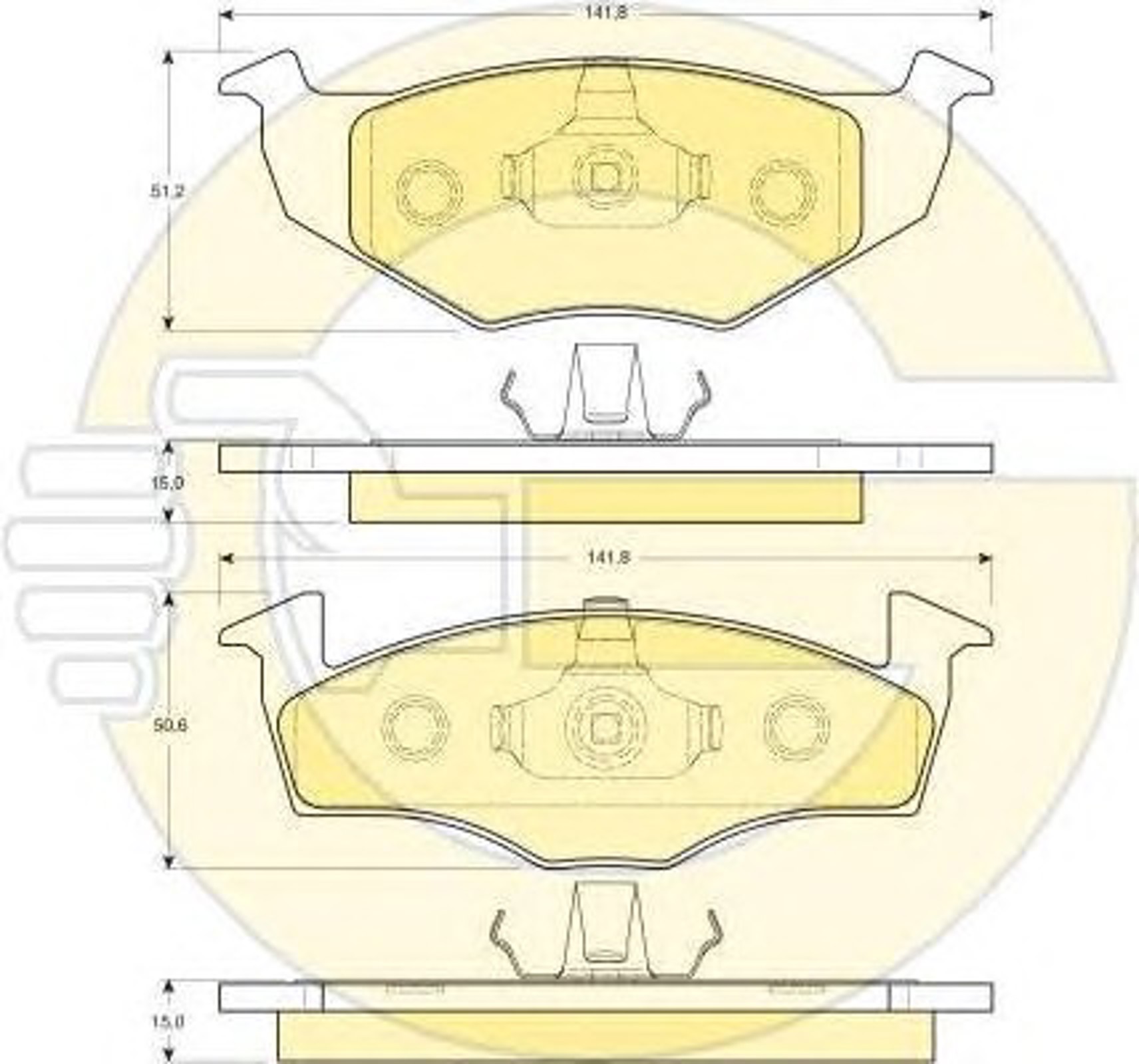 Комплект тормозов дисковый тормозной механизм GIRLING 6410202