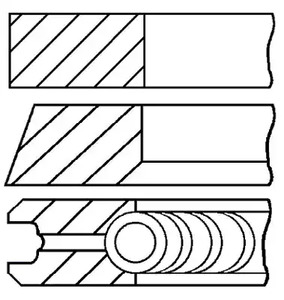 Кольца поршневые GOETZE ENGINE 08-114900-00