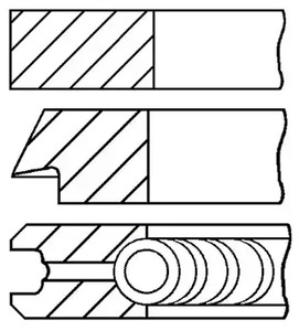 Кольца поршневые GOETZE ENGINE 08-107900-00