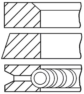 Кольца поршневые GOETZE ENGINE 08-502200-00