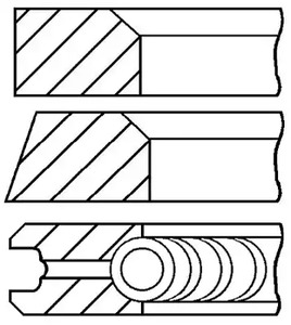 Кольца поршневые GOETZE ENGINE 08-405200-00