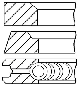 Кольца поршневые GOETZE ENGINE 08-253300-00