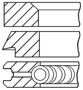 Кольца поршневые GOETZE ENGINE 08-109707-00