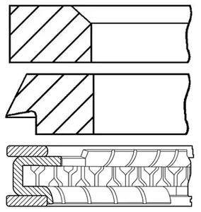 Кольца поршневые GOETZE ENGINE 08-783600-00