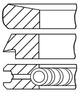 Кольца поршневые GOETZE ENGINE 08-140007-00