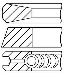 Кольца поршневые GOETZE ENGINE 08-424000-00