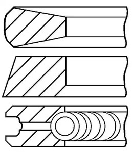 КОЛЬЦА ПОРШ К-КТ Peugeot 2.2 HDI DW12C TD C.Rail 85.00mm 2.5x2x2 1цил. GOETZE ENGINE 08-436700-00