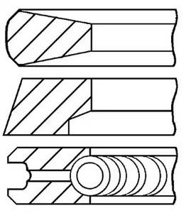 Кольца поршневые GOETZE ENGINE 08-854700-00