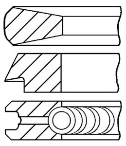 Кольца поршневые GOETZE ENGINE 08-782300-00