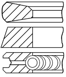 Кольца поршневые GOETZE ENGINE 08-785207-00