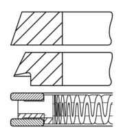 Поршневые кольца GOETZE 08-102500-00