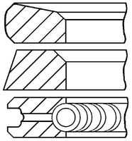 Поршневые кольца GOETZE 08-123700-00