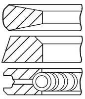 Поршневые кольца GOETZE 08-126600-00