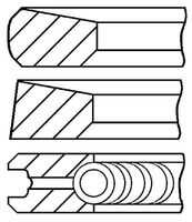 Поршневые кольца GOETZE 08-287100-00