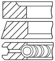 Поршневые кольца GOETZE 08-337400-00