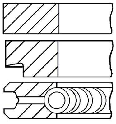 Поршневые кольца GOETZE 08-421800-00