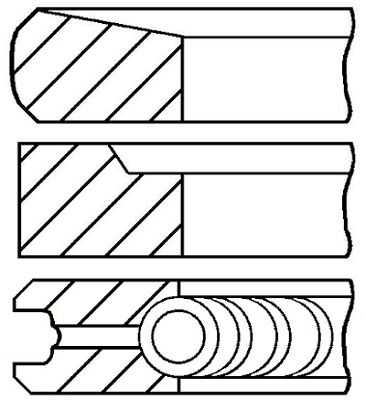 Поршневые кольца GOETZE 08-431700-00