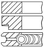 Поршневые кольца GOETZE 08-786600-00
