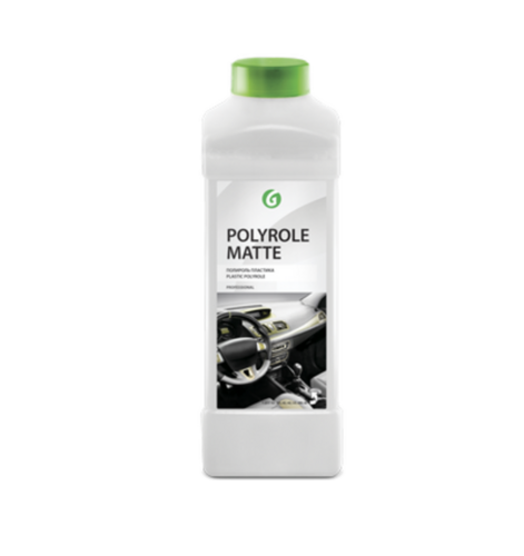 120110 GRASS Очиститель пластика 1л - Polyrole Matte: профессиональный матовый очиститель-полироль для пластиковых, кожаных и резиновых элементов салона и шин аналог