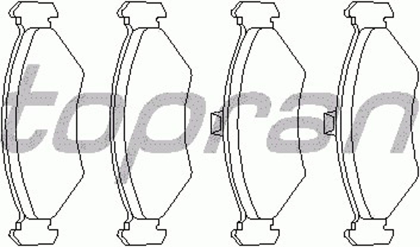 300107-015 HANS PRIES Колодки тормозные дисковые