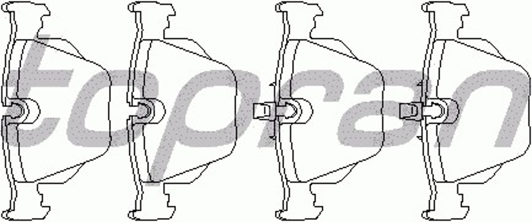 500794-015 HANS PRIES Колодки тормозные дисковые