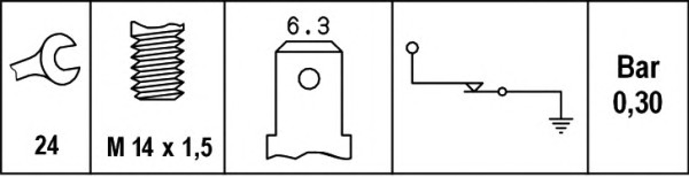 Датчик давления масла HELLA/BEHR/PAGID 6ZL 003 259-171