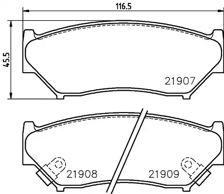 Колодки тормозные дисковые комплект HELLA/BEHR/PAGID 8DB355027-371
